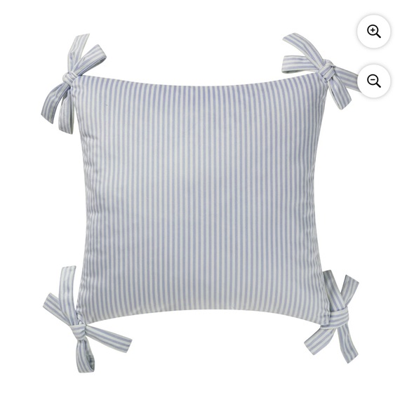 My Texas House Blue Bunny Toile Printed Dutch Velvet Easter Pillow 20" Spring - Picture 2 of 3